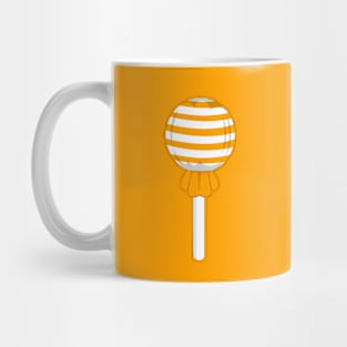 Orange stripe lollipop Mug